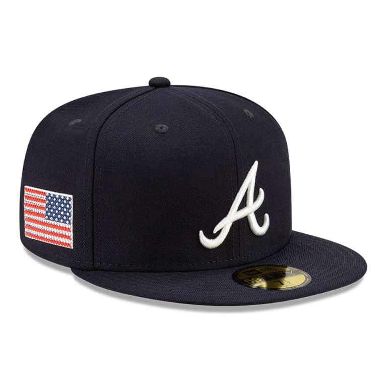 Gorras New Era 59fifty Azules - Atlanta Braves Swarovski 12690NFPL